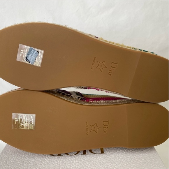 Dior GRANVILLE PATCHWORK MULTICOLOR ESPADRILLES Shoes Flats EUR 35.5 US 5.5 NIB! - Picture 8 of 14